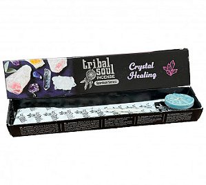 Incenso Crystal Healing com Incensário - Tribal Soul
