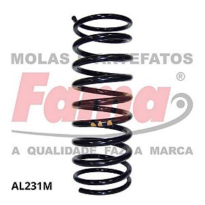 Par Mola Suspensão Traseira Volkswagen Parati G1 1983 a 1995 Fama AL231M