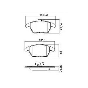 Pastilha de Freio Dianteira Cerâmica 3008 308 307 C4 RCZ Frasle
