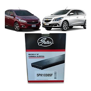 Correia Poly V Chevrolet Onix Prisma 2012 a 2019 Gates 5PK1030SF