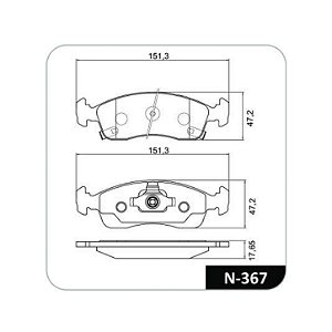 Pastilha de Freio Dianteira GM Onix Prisma Cobalt Cobreq N367