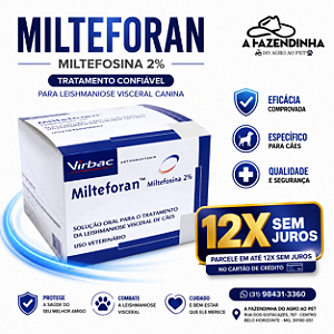 Milteforan Virbac Leishmaniose 90ml - Original com nota fiscal