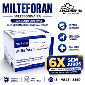 Milteforan Virbac Leishmaniose 90ml - Original com nota fiscal