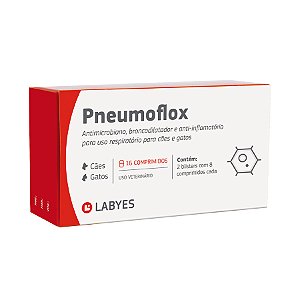PNEUMOFLOX CAES E GATOS 16 COMPRIMIDOS LABYES