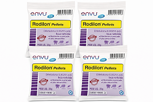 KIT C/ 4 UNIDADES - RODILON PELLETS 25 GRAMAS ENVU