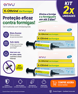 KIT 2X K-OTHRINE GEL FORMIGAS 10G ENVU
