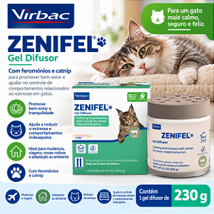 ZENIFEL GATOS GEL DIFUSOR 230 GRAMAS VIRBAC