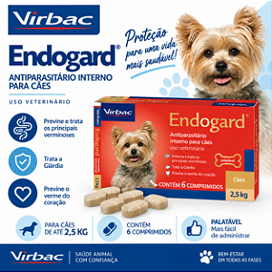 ENDOGARD 2,5 KG C/ 6 COMPRIMIDOS VIRBAC