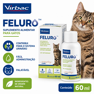 SUPLEMENTO ALIMENTAR FELURO 60 ML PARA GATOS VIRBAC