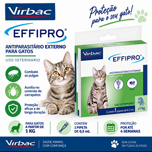 EFFIPRO GATOS 0,5 ML (1X PIPETA)