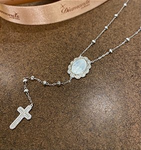 COLAR TERÇO NOSSA SENHORA DAS GRAÇAS