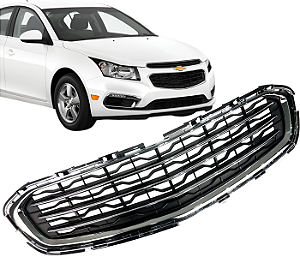 Grade Com Cromado Parachoque Dianteiro Cruze 2015 2016