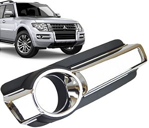 Grade Pajero Full Moldura Farol Milha Direito 2015 a 2020