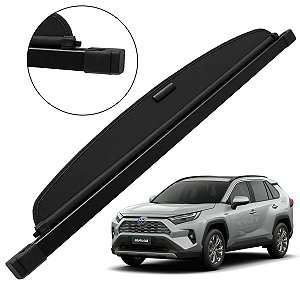 Bagagito Cortina Porta Malas Rav4 2020 2021 2022 2023 Preto