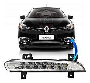 Farol Milha Neblina Diurno Drl Esquerdo Fluence 2015 a 2018