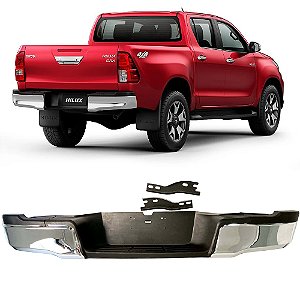 Parachoque Traseiro Cromado Hilux Srv 2016 á 2019