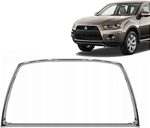 Moldura Outlander Friso Cromado Grade Parachoque  2010 a 2013