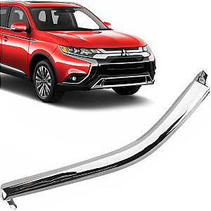 Friso Moldura Cromada Outlander Superior Canto Direito Parachoque Outlander 2016 a 2019