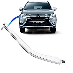 Friso Moldura Cromada Outlander Superior Canto Direito Parachoque Outlander 2016 a 2019
