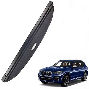 Cortina Esteira Bmw X3 Porta Malas Bagagito 2018 a 2023 Preto