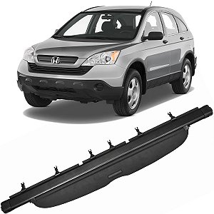 Bagagito Esteira Cortina Porta Malas Crv 2007 a 2011 Preto