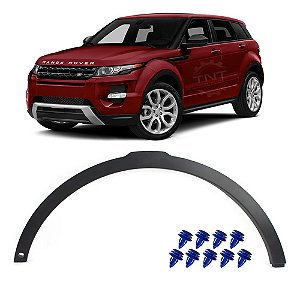 Alargador Moldura Friso Aplique Paralama Dianteiro Esquerdo Evoque 2011 a 2018 Com Furo
