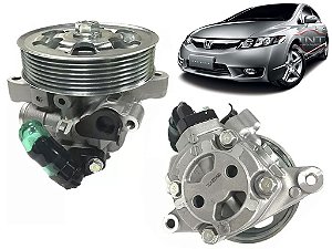 Bomba Direção Hidráulica New Civic 1.8 2007 á 2011 Com Polia