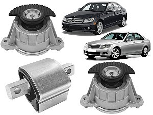 Kit 3 Coxim Motor Câmbio C180 C200 C250 2007 á 2014