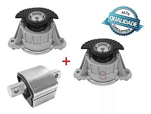 Kit 3 Coxim Motor Câmbio Mercedes C180 C200 C250 2007 á 2014