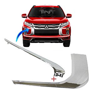 Kit Friso Cromado Direito Outlander Sport 2020 2021 2022