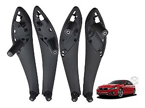 Kit Jogo Puxador Porta Bmw 320i 328i F30 Preto