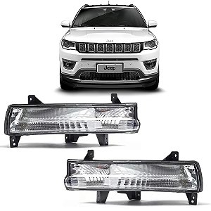 Par Farol Milha Neblina Luz Diurna Compass 2016 a 2021