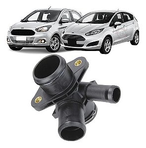 Flange Conexão Água Cabeçote New Fiesta Ka 1.0 12v 3cc 2013 á 2022
