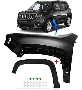 Kit Friso e Paralama Dianteiro Esquerdo Renegade 2014 a 2023