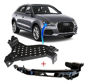 Kit Suporte Base e Guia Farol Direito Audi Q3 2013 a 2020