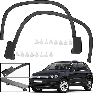 Par Aplique Friso Moldura Alargador Paralama Dianteiro Tiguan 2009 á 2015