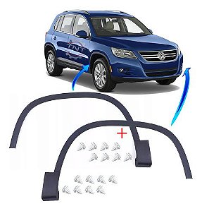 Par Aplique Friso Paralama Dianteiro Tiguan 2009 á 2015
