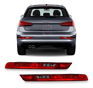 Par Lanterna Olho Gato Refletor Parachoque Traseiro Audi Q3 2016 a 2019