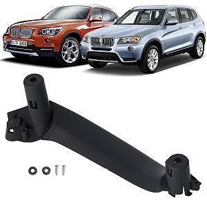 Puxador Traseiro Esquerdo Bmw X3 X4 2010 á 2016 Preto