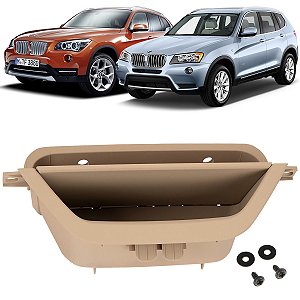 Puxador Porta Dianteira Esquerda Bmw X3 X4 2010 á 2016 Bege