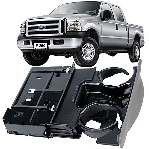 Porta Copos F250 F350 99 á 2011 Cinza