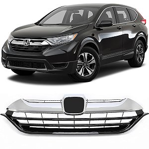 Grade Superior Com Cromado Crv 2017 2018 2019