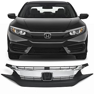 Grade  Superior Parachoque Dianteiro Civic 2017 a 2021