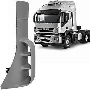 Defletor Acabamento Moldura Coluna Grade Iveco Stralis Esquerdo 2007 a 2018