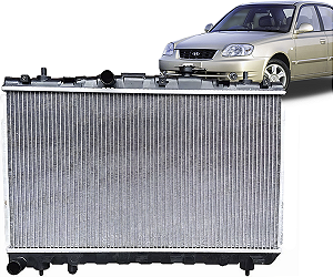 Radiador Agua Elantra 2001 2002 2003 2004 2.0 Manual