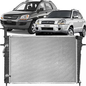 Radiador Agua Tucson 2.0 05-15 Sportage 2.0 04-10 Automatico