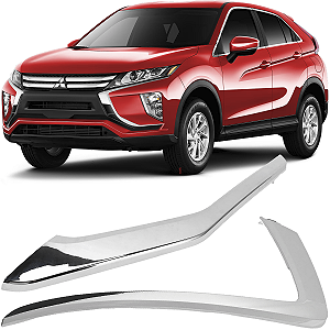 Kit Friso Cromado Inferior e Superior Esquerdo Eclipse Cross 2018 a 2021