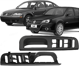 Moldura Puxador Porta Esquerda Golf 2000 a 2014 Bora 2000 a 2011 Passat 98 a 05