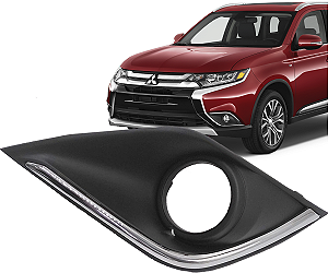 Grade Moldura Farol Milha Esquerdo Outlander 2016 2017 2018