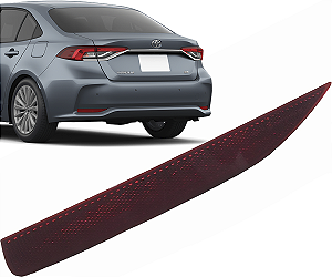 Olho Gato Lanterna Refletor Esquerdo Parachoque Traseiro Corolla Sedan 2020 a 2024